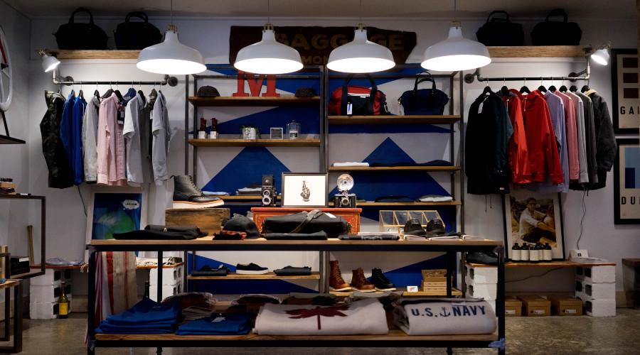 clothing store lighting